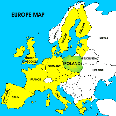 Map Of Europe Poland