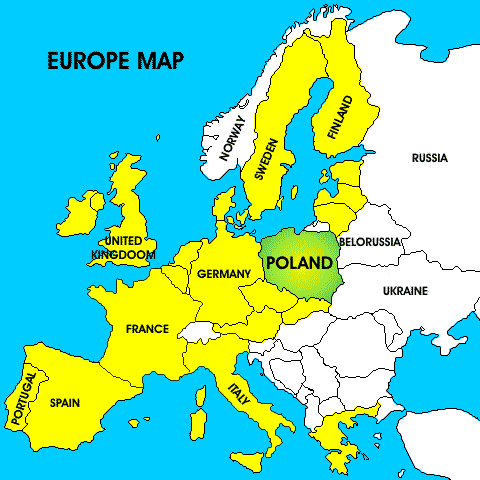 Location: Middle-East Europe Poland borders with: » Russia/Kaliningrad